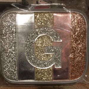 NWT justice lunchbox lunch bag G initial